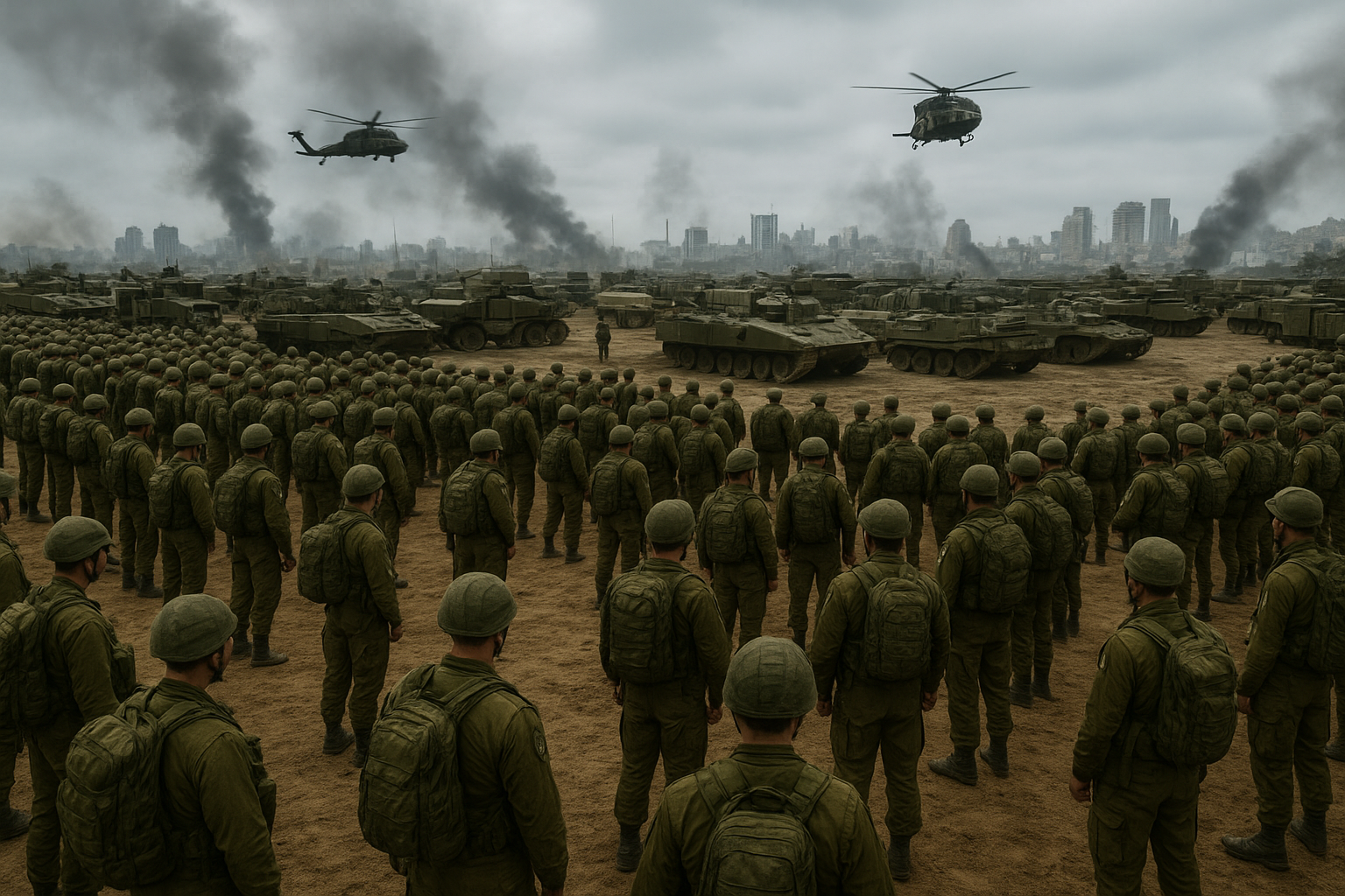 Mobilization of 1000 Reservists Ahead of Anticipated Gaza City Offensive