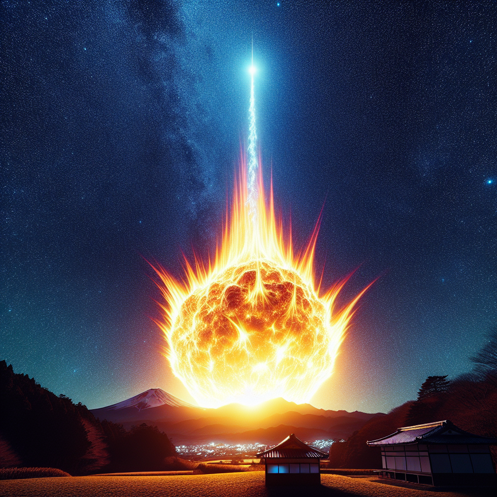 Fireball Lights Up the Night: A Celestial Phenomenon Over Western Japan