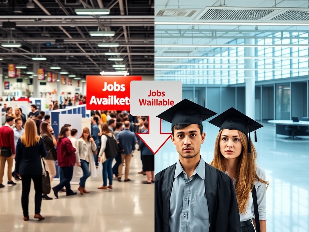 Job Market Tightens: New Grad Openings Cut in Half